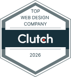 Clutch badge ofr Top web design company 2026