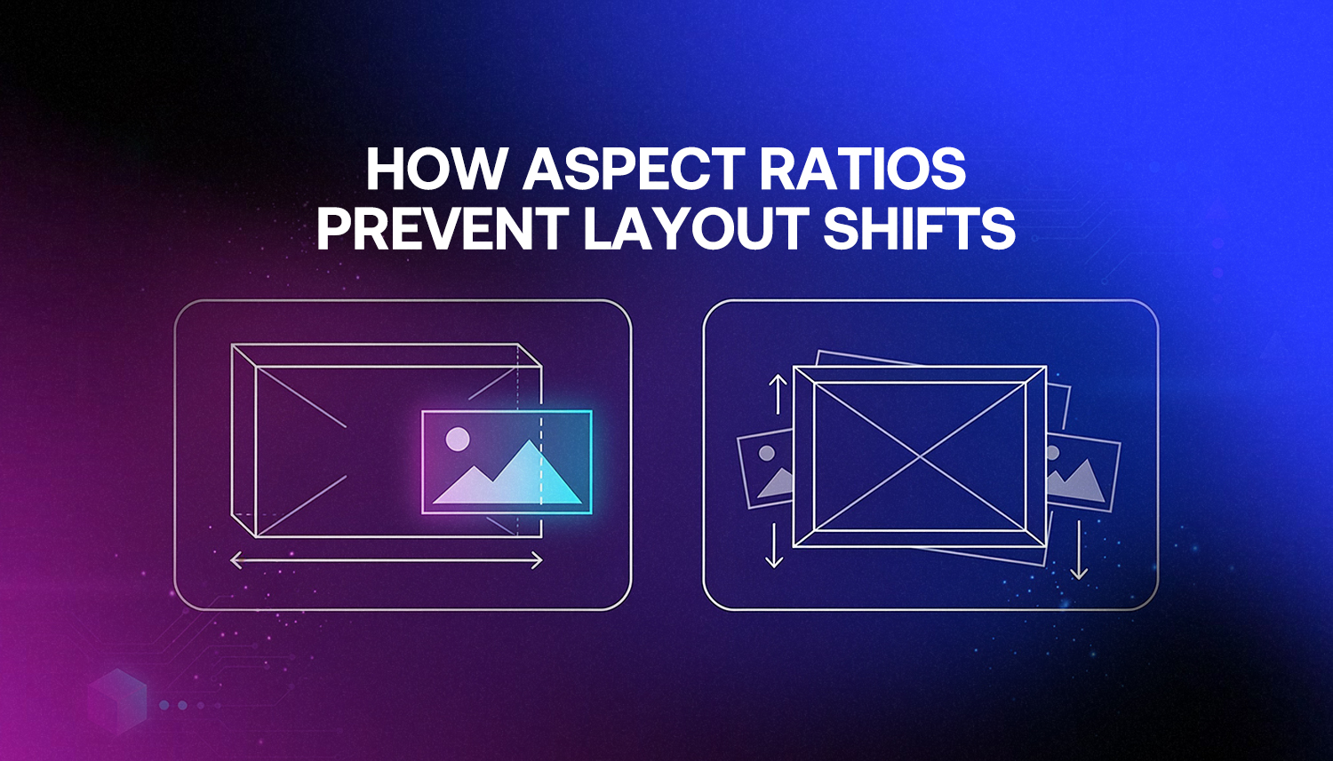 Aspect ratios preventing layout shifts by reserving space for images in a responsive website layout