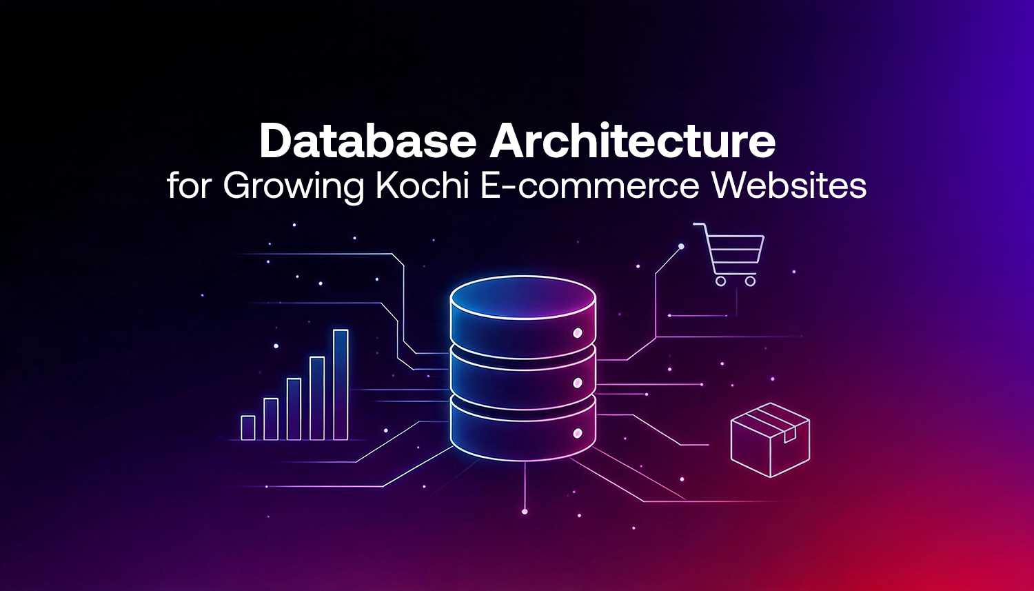 Database architecture for growing Kochi e-commerce websites showing a digital system designed to support scalable online stores
